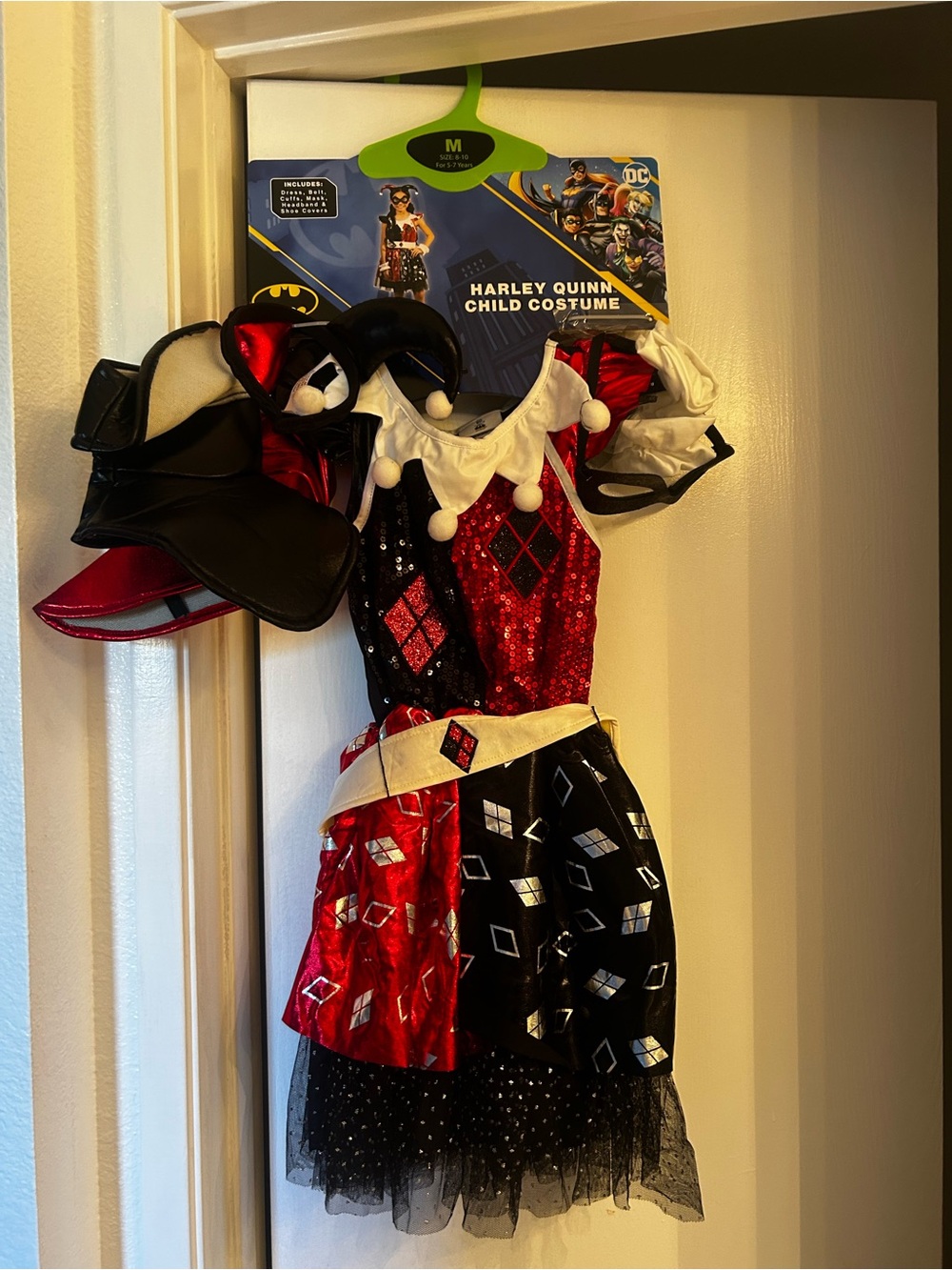 DC Harley Quinn Kids Costume - Red & Black